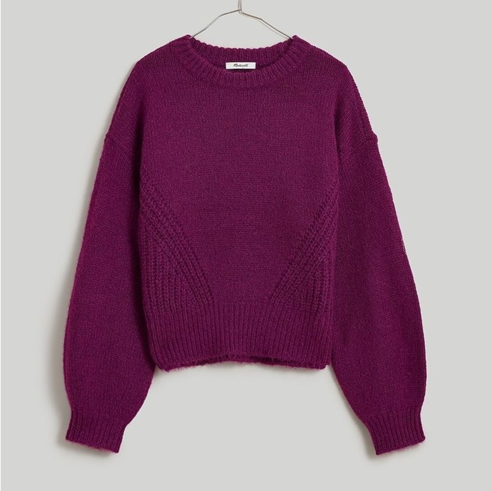 Wool blend wedge sweater
